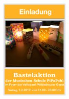 Bastelaktion einladung